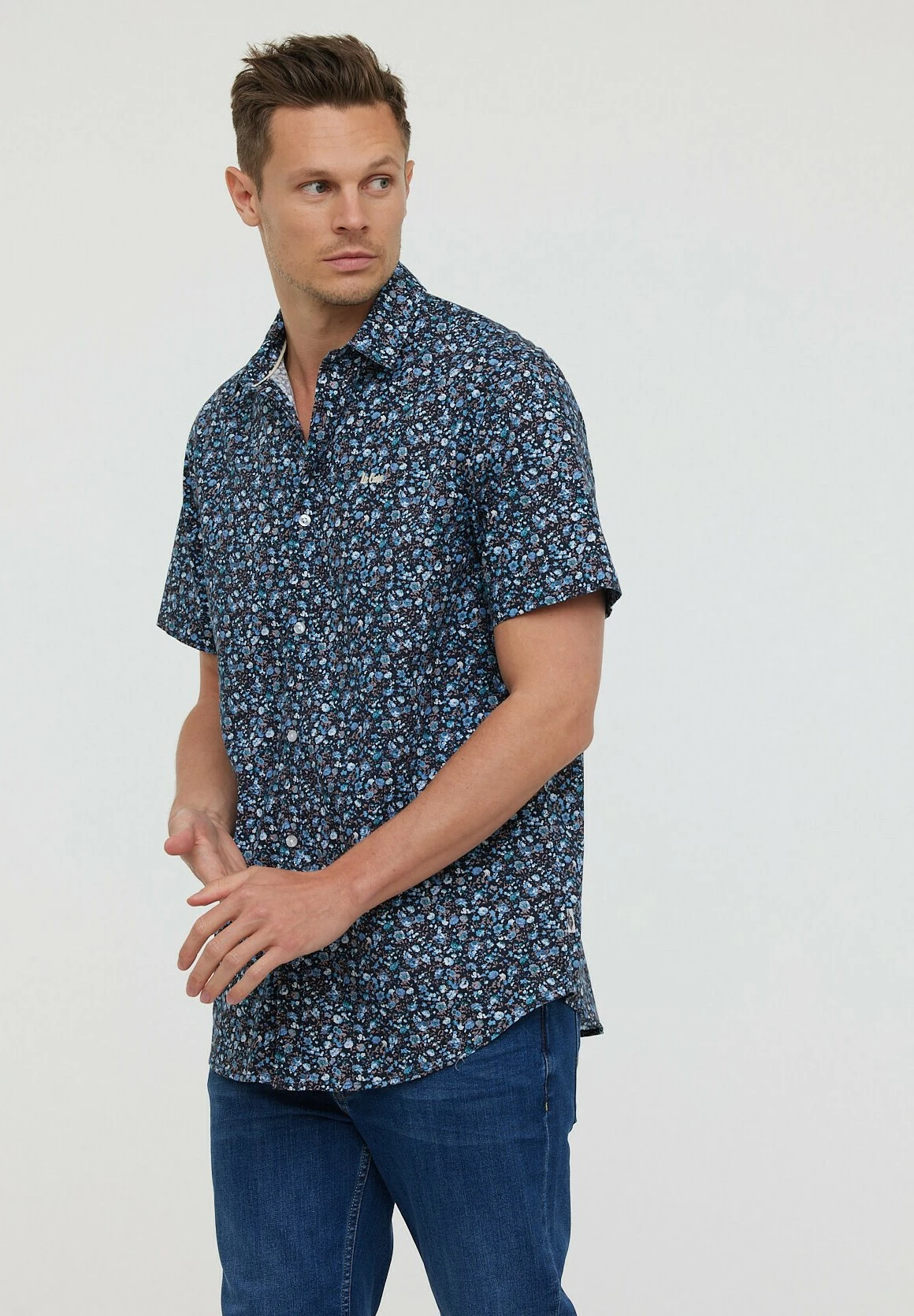 Lee Cooper Duya Mc - Overhemd - Navy 6 Lee Cooper Duya Mc - Overhemd - Navy - Afbeelding 4