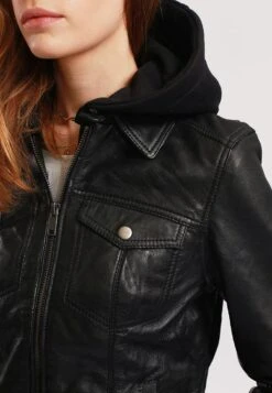 Lee Cooper Baya - Leren Jas - Black -Lee Cooper 3cd27fd246854136adbcf8e82293f39b