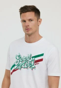 Lee Cooper Azzip Mc - T-Shirt Print - Optic White -Lee Cooper 3f3738184bfb4489a8c06b194811b440