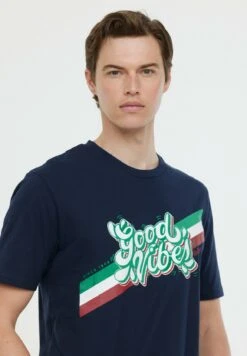 Lee Cooper Azzip Mc - T-Shirt Print - Navy -Lee Cooper 6830f63e3ecc47e18ea16efd12f21c4e