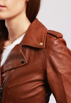 Lee Cooper Bella - Leren Jas - Cognac -Lee Cooper 8c60bf6a73554dfcbbb60fae094ab350