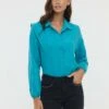 Lee Cooper Dalza Ml - Overhemdblouse - Glossy Green -Lee Cooper 95a7e673753d4e4fa0941b87fa09b8ab