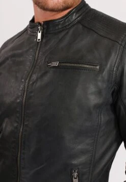 Lee Cooper Bertin - Leren Jas - Vintage Black -Lee Cooper ba851899e6924154922c3469ba15f7b1