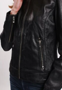 Lee Cooper Bettie - Leren Jas - Black -Lee Cooper bd89221fe3ec48c79ba598c98935e195