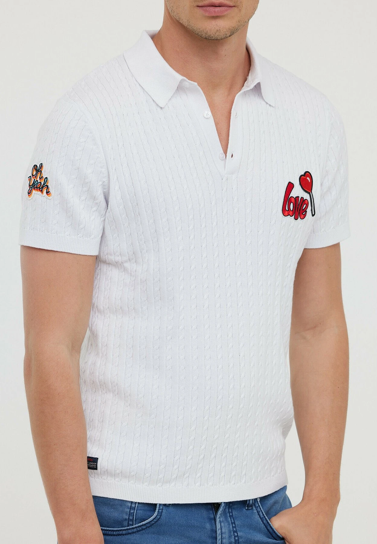 Lee Cooper Bacci Mc - Poloshirt - Optic White 4 Lee Cooper Bacci Mc - Poloshirt - Optic White - Afbeelding 2
