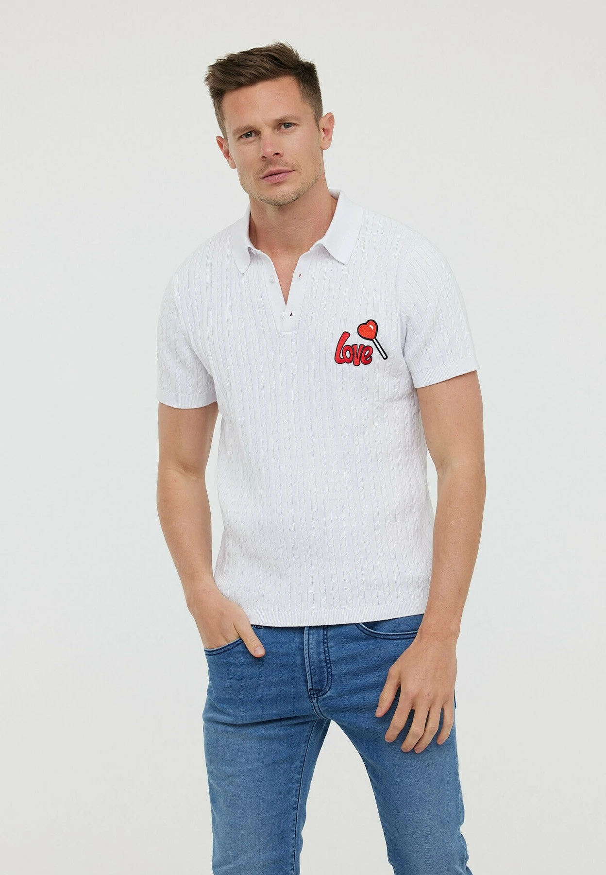 Lee Cooper Bacci Mc - Poloshirt - Optic White 3 Lee Cooper Bacci Mc - Poloshirt - Optic White