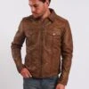 Lee Cooper Leren Jas - Vintage Cognac