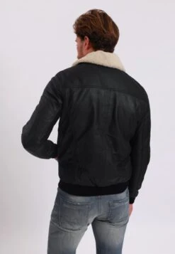 Lee Cooper Barnabe - Leren Jas - Black -Lee Cooper f17df5cc90e94b968f6bb540e78631ca