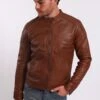 Lee Cooper Buglem - Imitatieleren Jas - Cognac